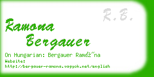 ramona bergauer business card